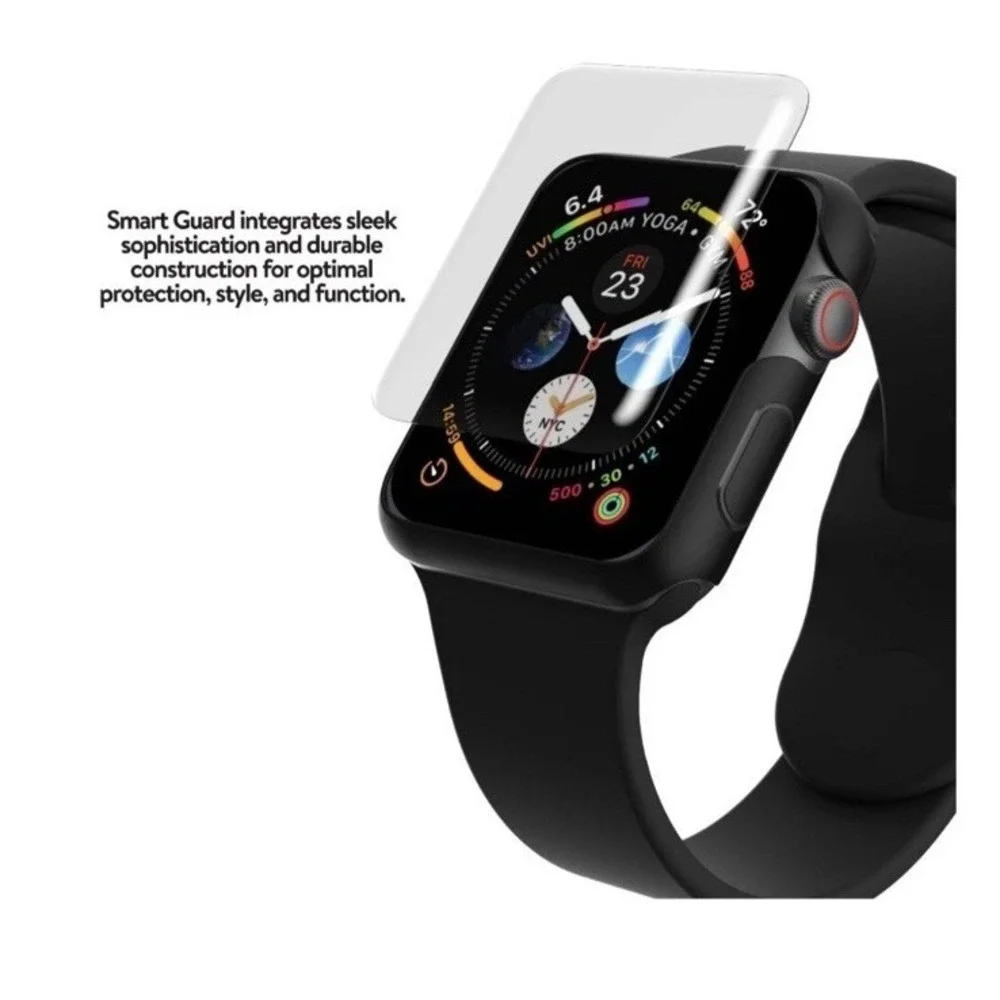 Smart Guard- BumperCase/ WatchBand/ ScreenProtector-‎ Black For 42mm Apple Watch